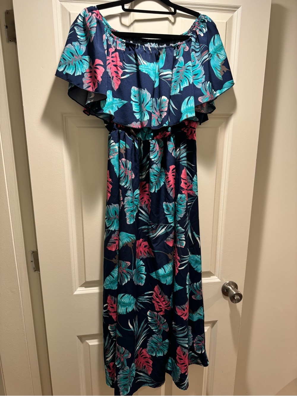 Cupshe floral off the shoulder dress